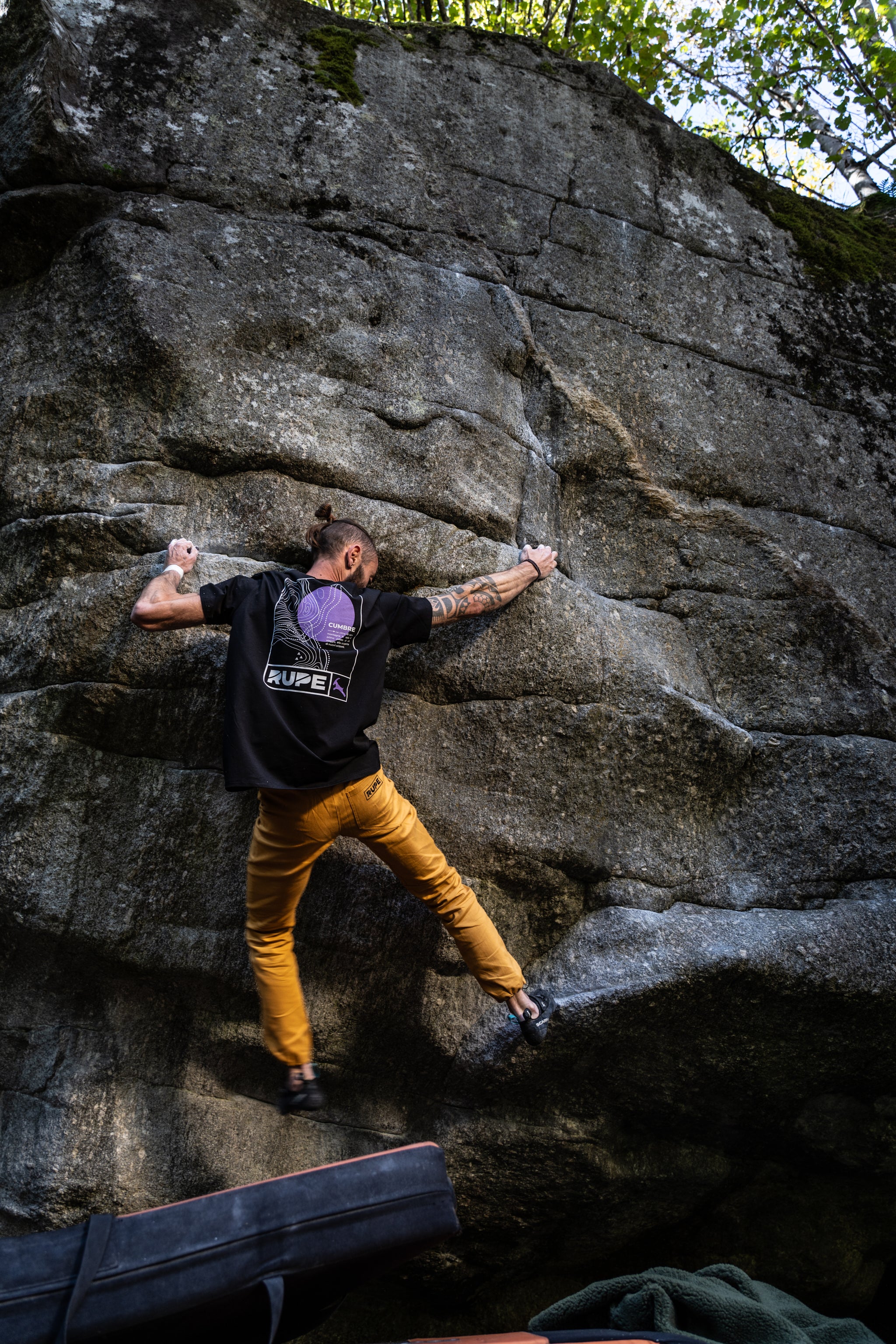 T-Shirt in cotone da uomo - Black