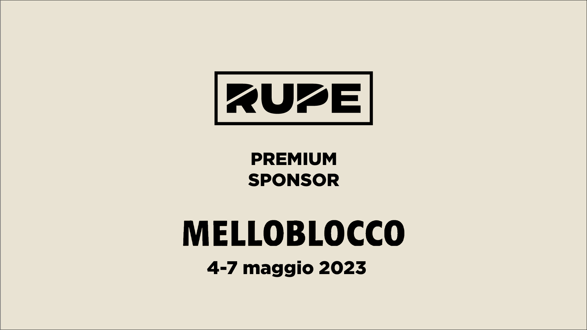 Sponsor premium Rupe Melloblocco 2023