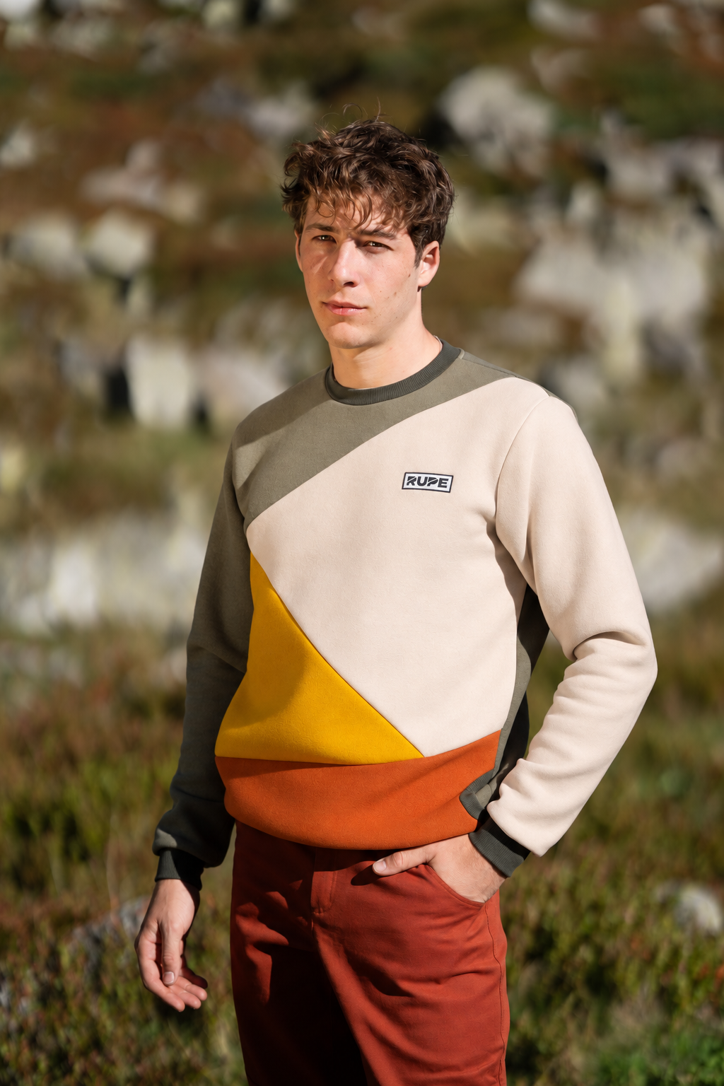Felpa girocollo - Unisex - Cave Earthy