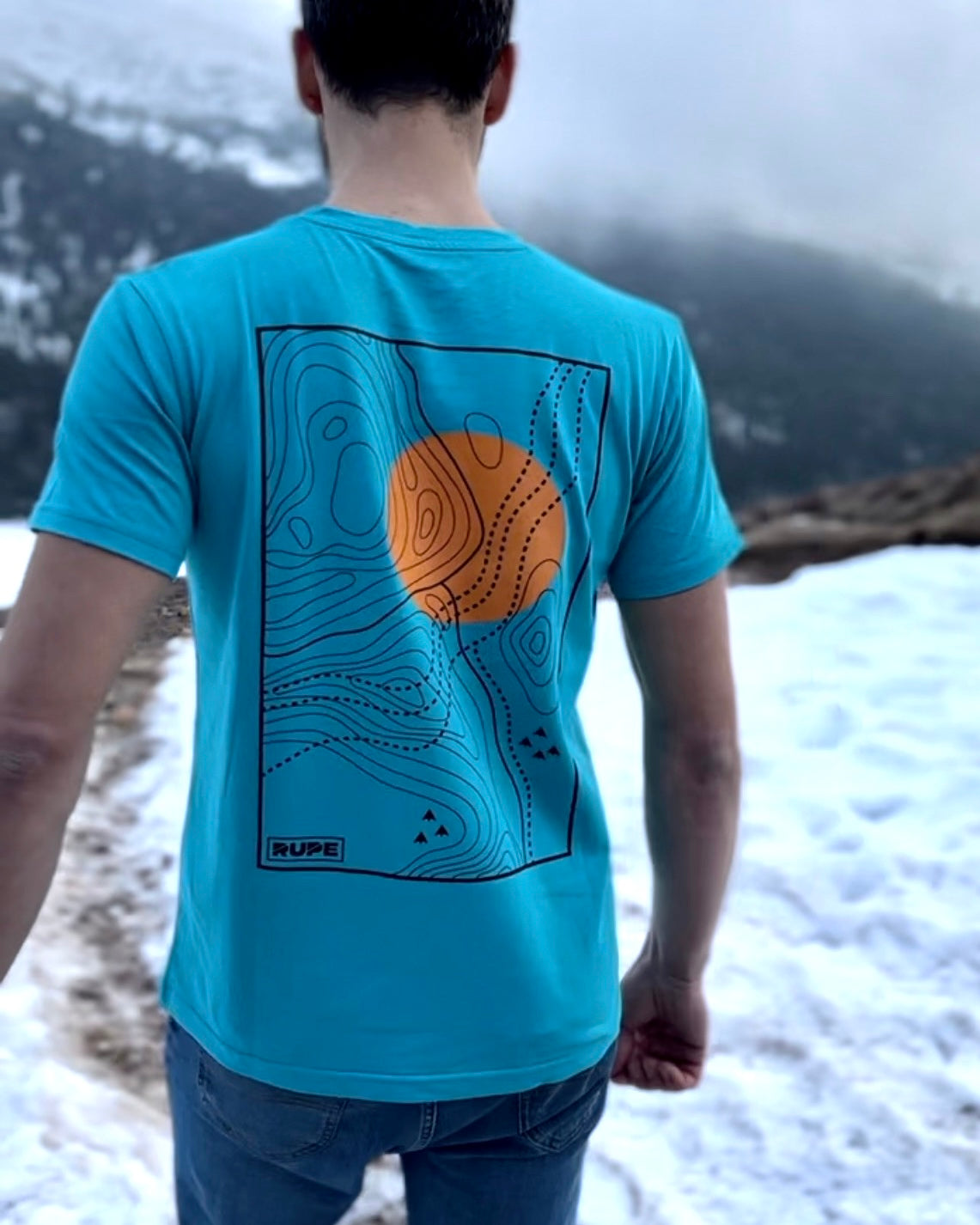 T-shirt Explorateur - unisexe - Turquoise