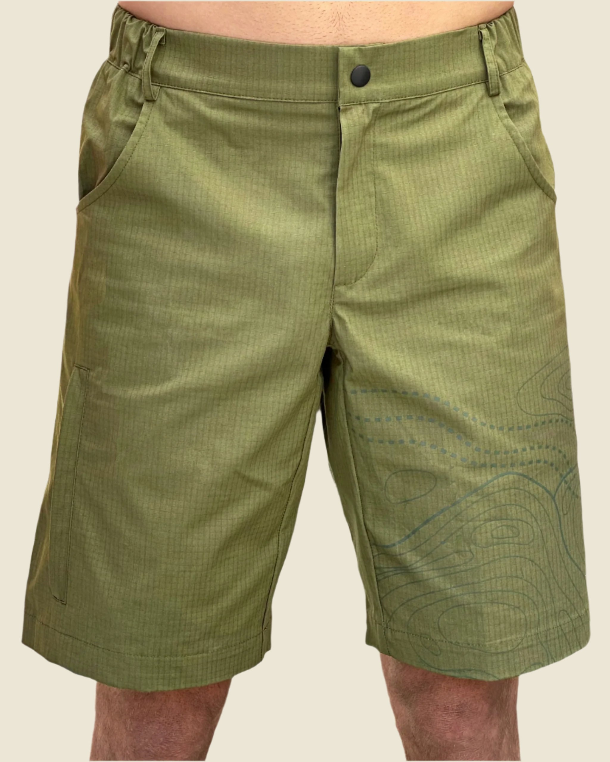 pantaloncino arrampicata verde militare climb