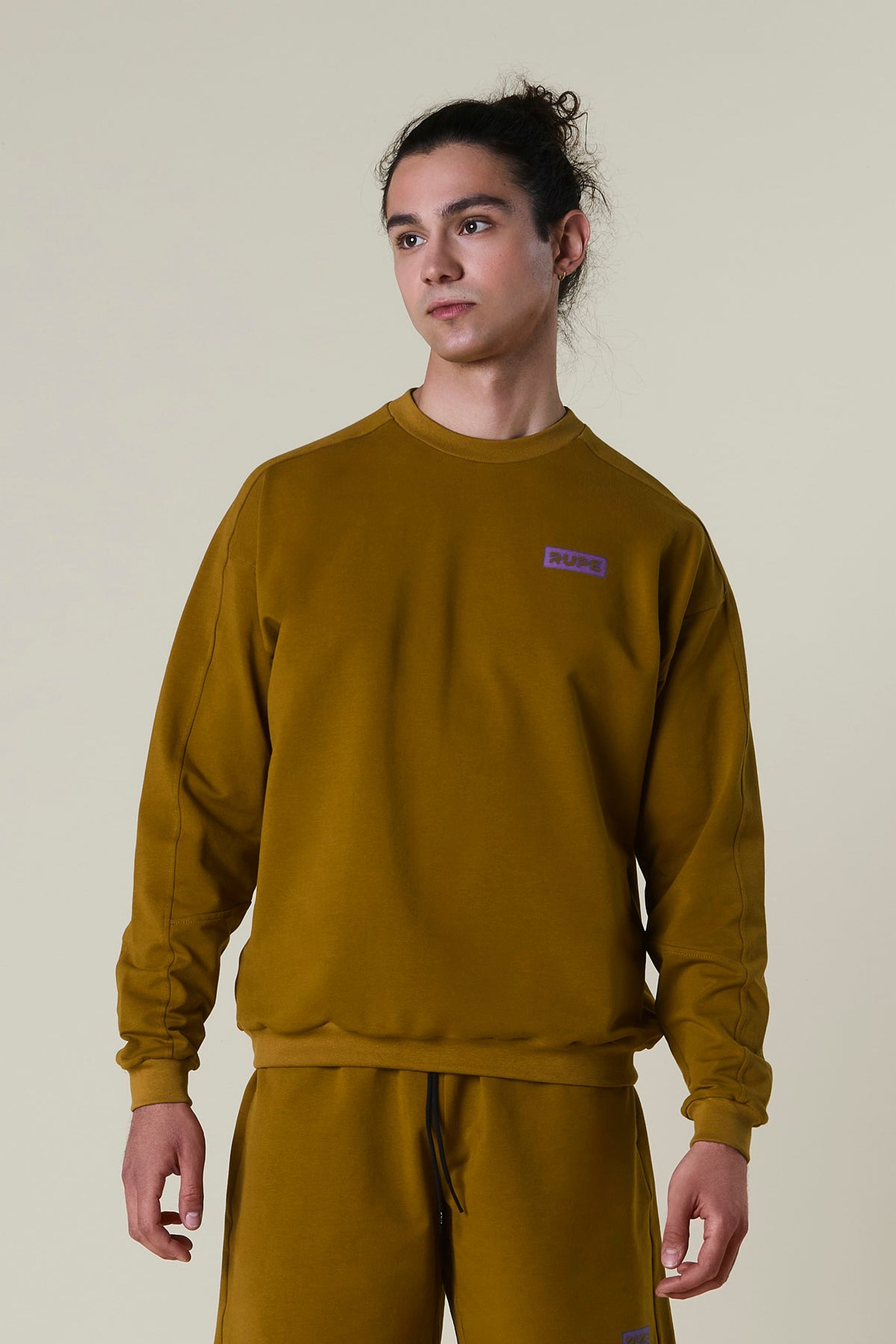 Lightweight men's sweatshirt Olive Green | Rupe