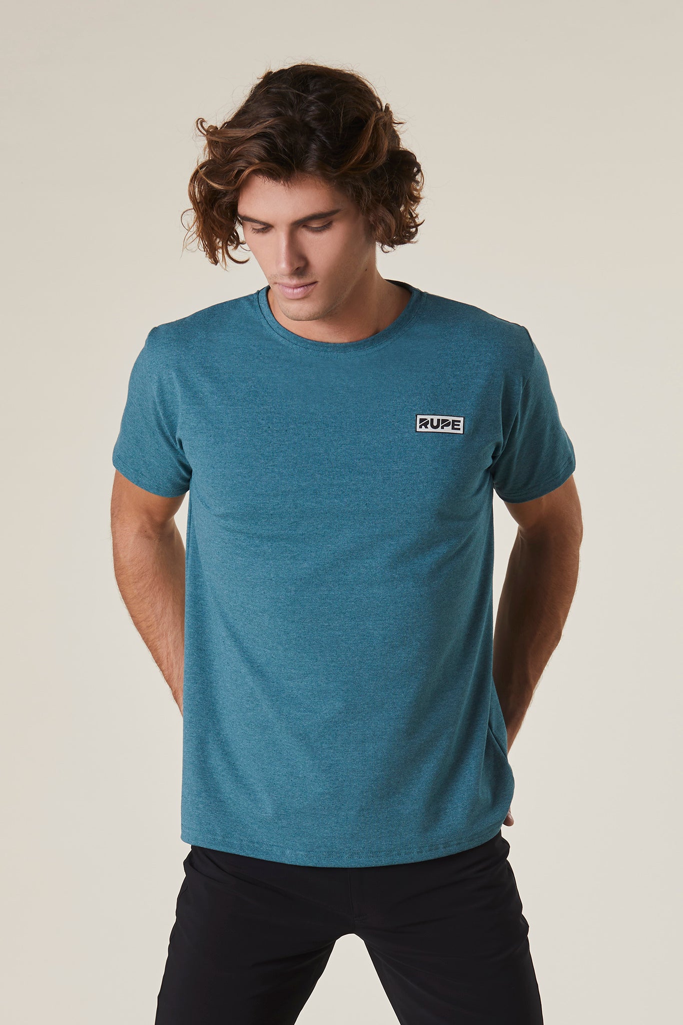 T-shirt pierre ponce turquoise - Homme
