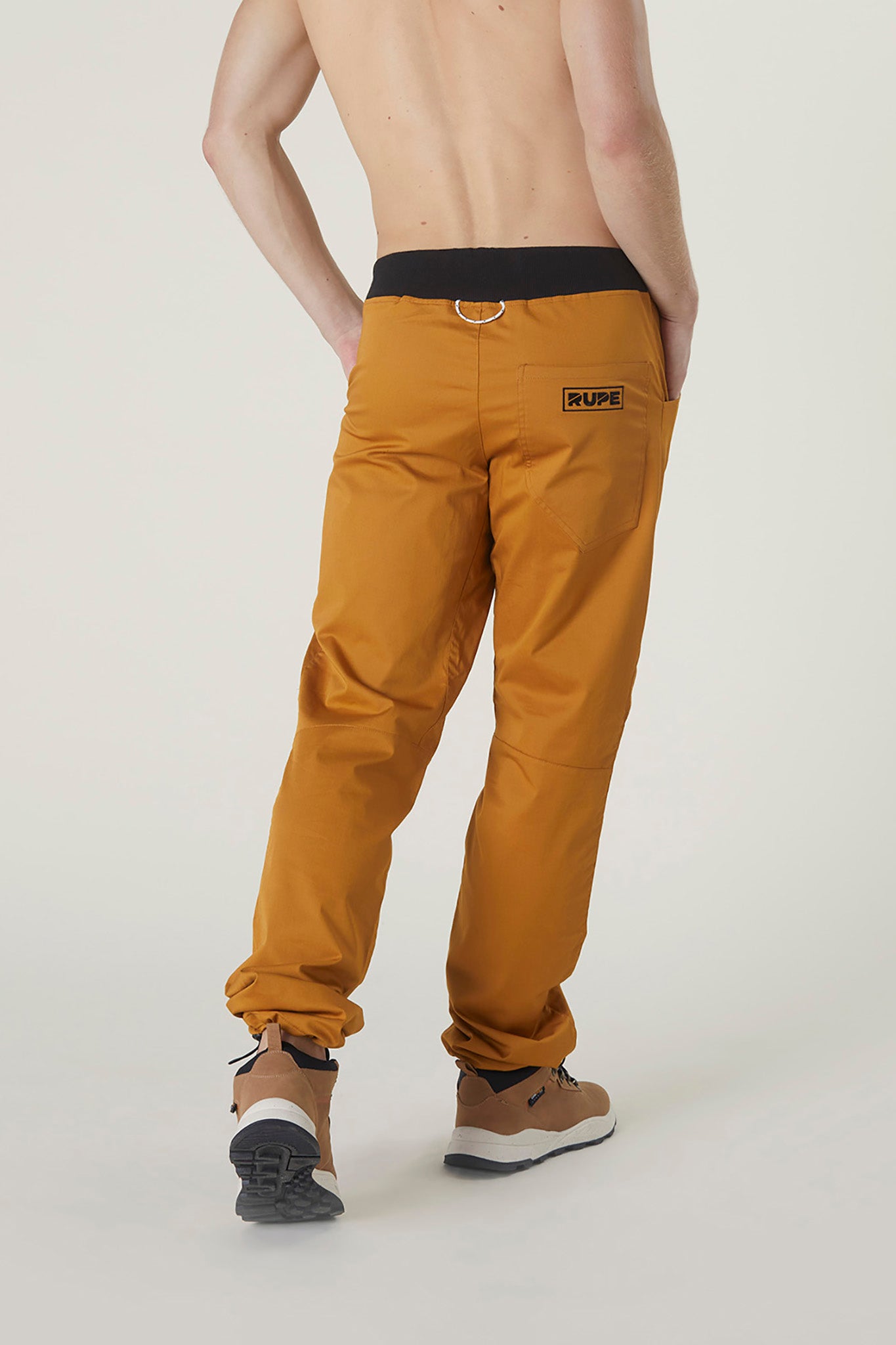 Pantalone Pirenei in Cotone per Arrampicata color Ocra