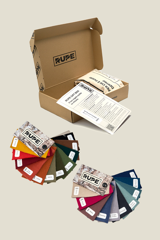 Rupe Gift Box - Custom handmade sweatshirt + fabric sample box